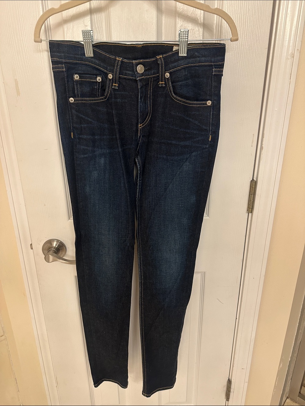 rag & bone Dark Blue Skinny Jeans